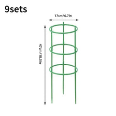 Tomato Cages Trellis Plastic Column Vine Plant Bracket Potted Flower Plant Support Pile Stackable Tomato Tower Plant Cage