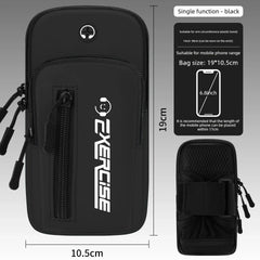 Haissky Multifunction Wrist Running Bags For iPhone 17 16 15 14 Pro Max Air Plus Zipper Outdoor Cycling Fitness Phone Arm Pouch