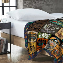 Camping Blanket for Camping Enthusiasts, Creative Gifts for Men or