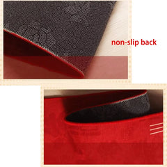 Red Simple Luxury Carpet for Living Room Chinese Style Decoration Home Bedroom Carpets Area Rug Non-slip Dining Room Mat Bedside