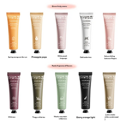 10pcs Floral & Fruity Hand Cream Set - Moisturizing Nourishing Anti-Chap Repairing Hand Care Skincare Beauty Pack