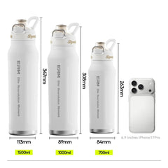 Insulated Water Bottle Stainless Steel Tumble Cycling Cold And Hot Flasks Double Wall Portable With Handle Sports Outdoor Cup
