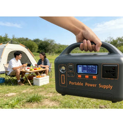 400W Portable Power Station Solar Generator 192Wh LiFePo4 Battery220V Energy Power Plant for Camping RV with Solar Panel Charger