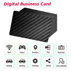Digital Business Card NFC Carbon Fiber Card NFC Business Card Fast Reading Ntag 215 Smart Name Card  Social Recognition Card