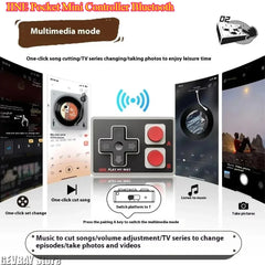 IINE Pocket Mini Bluetooth Controller, Multi-Function Gamepad for Android & iPhone Mobile Gaming & Short Videos