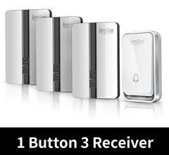 VeryHome Wireless Doorbell Waterproof Self-powered Button Smart Door Bell Sets Home Welcome Outdoor House Chimes  Receiver