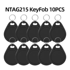 NTAG215 NFC KeyFob Waterproof Rewritable Keychain 504 Bytes Compatible with Amiibo & Apple Shortcuts for iOS Android