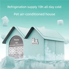 New Cat Air Conditioning House with Frame Summer Cat Cooling Tool Nest