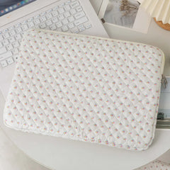 11/13/15 Inch Laptop Sleeve Quilted Laptop Bag Coquette Floral Laptop
