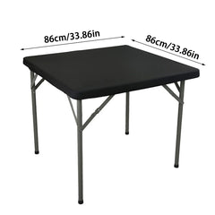1Pcs Stretchy Square Table Cover, Washable Tablecloth For Party Dining, Cocktails Table, Birthday Wedding Party Decorations