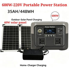 New 800W Portable Power Station 600W/800W 589WH Solar Generator Backup Power Bank for Outdoor Camping, Home Emergency, RV Travel