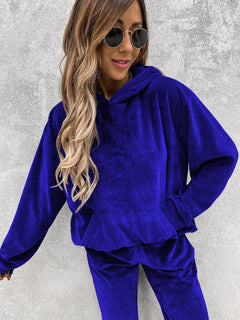 Autumn Winter Tracksuit Women Two Piece Set Oversized Hoodie