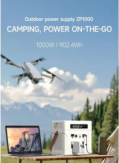 LiFePO4 Portable Power Station 1000W 902WH Mobile Power Supply Solar Generator 500W 300W 100W Battery Power Storage For Camping