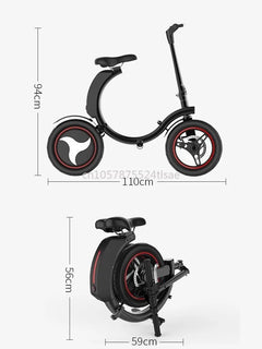 Folding Electric Bicycles Are Small, Ultra-light and Portable, Helping To Drive Battery Cars