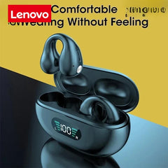 Lenovo Original Portable Bone Conduction Earphones Bluetooth 5.3 HiFi 9D Stereo Noise Reduction Earbud Outdoor Sports Headset