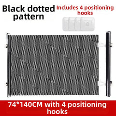 Retractable Pet Fence For Dogs And Cats Indoor Balcony Barrier Portable Playpen Safety Gate Black Home Building Hardware