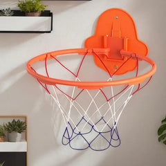 Indoor Basketball Hoop 32cm Dribbling Silent Basketball Training Hoop Noiseless Bouncing Wall-Mounted Toddler Outdoor Toys