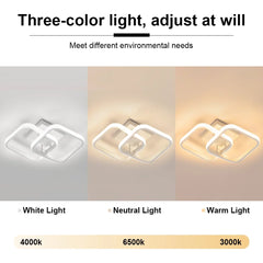 Modern LED Ceiling Lights Square Aisle Lamps Small Corridor Ceiling Fixtures for Hallway Kitchen Bedroom Stair Living Room Study