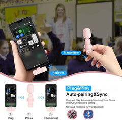 Lenovo 2026 Wireless Lavalier Microphone AI Noise Cancelling For iPhone Android Live Stream Gaming Vlog Plug & Play Receiver