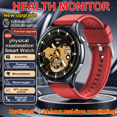 2026 New Smart Watch NFC ECG+PPG Blood oxygen Uric Acid Blood Pressure Sapphire Smartwatch Men For Android iOS Smart watch men