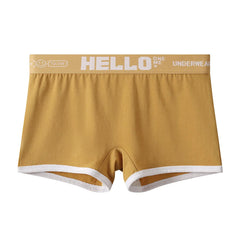 3pcs Set Womens Cotton Boyshorts 45-80kg Boxer Shorts Comfortable Underwear for Women Girl Student Breathable Soft Sexy Panties