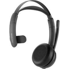 Nuroum Dark Grey Bluetooth 5.3 Over‑Ear Wireless Headset ENC Noise Cancelling Microphone Independent Mute Button Multi‑Point Connection Business Headphones for Work From Home Office PC Laptop Zoom Microsoft Teams Conferen