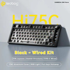 Leobog Hi75C Pro Aluminum Wireless Mechanical Keyboard | Tri-Mode 2.4G Bluetooth Wired | 81-Key Hot-Swap RGB Gaming Keyboard