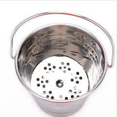 Stainless Steel Ice Bucket Champagne Wine Beer Cooler with Handle for Home Kitchen Party Bar Portable 1.5L/2L/2.5L /2.8L