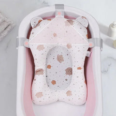 Baby Shower Bath Tub Pad Non-Slip Newborn Bathtub Mat Safety Nursing