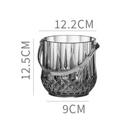 〔HM4〕Transparent Wine Ice Cooler For Party Home Whisky Ice Bucket Ice Champagne Bucket Thermal Beer Bucket Bar Accessories