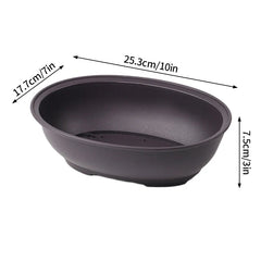 Rectangular Bonsai Training Pots Plastic Flowerpot with Drainage Tray Succulent Plants Pot Bonsai Plants Growing Pots Home Decor