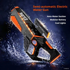 Electric LED Water Gun Automatic Water Suction Large-capacity Continuous Water Spray Summer Game Interaction Children's Gift
