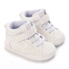 Baby Learning Walk Shoes, Striped PU Sports Shoes for Infants 0-18m