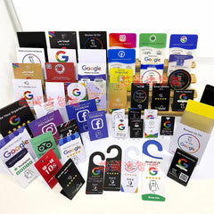 Tap The NFC Stand, Google NFC Review Card, Restaurant Bend Card, NFC Positive Review Card, Stand Desktop Review Card