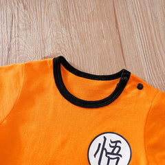Newborn Clothing Handsome Anime Role Play Cotton Comfortable And Soft Summer Boys And Girls Short Sleeved Baby Triangle Jumpsuit