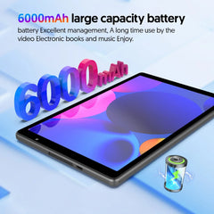 Latest Android 14 Tablet, 10-inch Tablet, Quad-core Processor, 5G WiFi, 4GB ROM + 32GB RAM, 1280*800 Resolution, 6000mAh Battery
