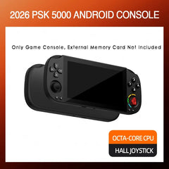 5.0 Inch FHD IPS Handheld Game Console PSK5000 with XBOX/SWITCH Layout,Helio G85 Octa-Core,6+128GB,Hall Joystick
