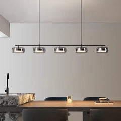 Nordic Minimalist Glass Pendant Lights Dimmable Table Dining Room Kitchen Island Ceiling Chandelier Indoor Lighting Fixture
