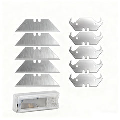 This folding utility knife is equipped with 13 blades, is compact and lightweight, and can be quickly replaced. It is very suita