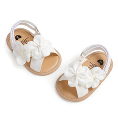 Baby Summer Sandals, PU Non-Slip Soles, Soft Flat Shoes for Infants, Suitable for Learning to Walk Indoors and Outdoors.