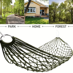 Outdoor Sports Hammock, Camping Hammock with Nylon Ropes And Hooks, Suitable for Gardens, Beaches, Patios, And Travel