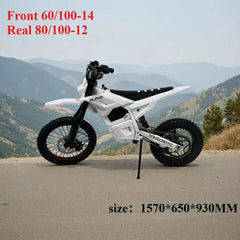 New Off Road Motorcycle Speak 6000W Powerful Motor 72V25AH Battery 75km/h Electric Bicycle 17inch Tire Mountain Electric E-bike