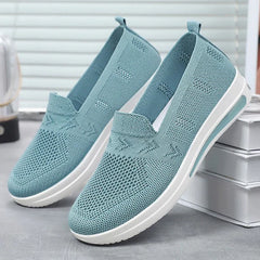 Spring New Women's Sports Shoes, Fashionable, Breathable, Lightweight, Non-slip, Wear-resistant, Casual Sports Shoes, Flat Shoes