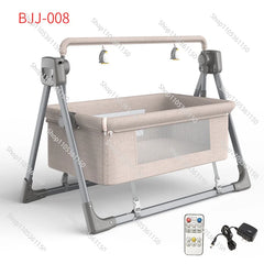 Custom Multi-function Electric Baby Rocking Cradle Bed Easy Foldable Baby Bassinet with Music Mosquito Net Electronic Baby Swing
