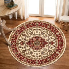 Bohemia Luxury Pattern Persian Round Carpet Washable Decoration Home