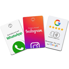 German Review Us On Google Tap Card NFC Ready To Be Activated Instantly Boost Business Reviews Google Review Tap NFC Card Tag