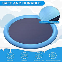 65/100cm Thickened Dog Spray Water Play Mat Cat Playmat Letter Dolphin