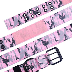 Tactical Dog Collar, Heavy Duty Nylon Dog Collar with Double Buckle, Adjustable Military Dog Collar for Medium Large Dogs