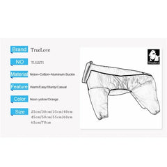 True love reversible winter coat for pet,warm clothes for dog,waterproof,reflective,for walking,hiking,running,TLG2271