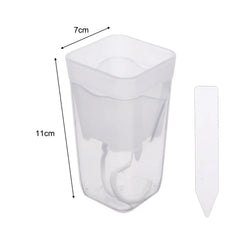 Transparent Flower Plant Pot Self Watering Planter Drainage Holes Seedling Propagation Container Household Garden Accessories